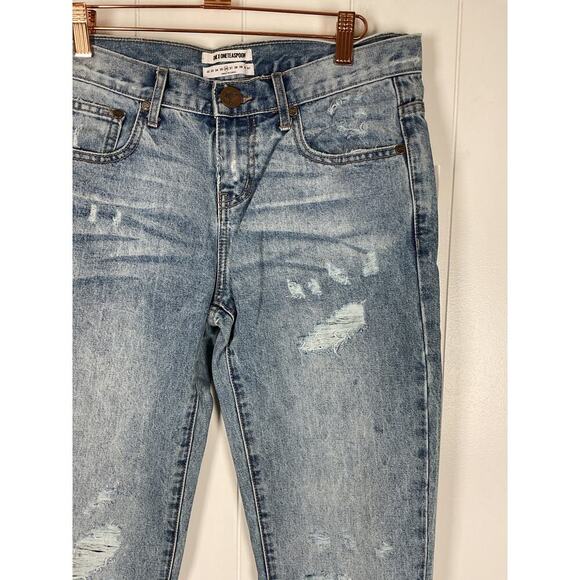 One x OneTeaspoon Womens Awesome Baggies Low Waist Med Rise Relaxed Leg Jeans 26 - Picture 4 of 9